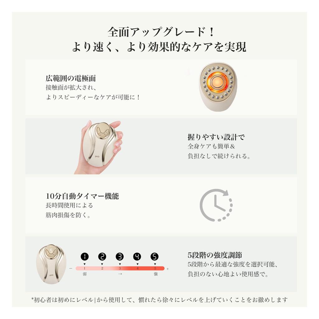 Yete Facial Beauty Body Beauty Composite Beauty Ultrasonic 5 Levels of Intensity EMS Abdominal Muscle Upper Beauty Full Body Beauty Home Beauty Beauty