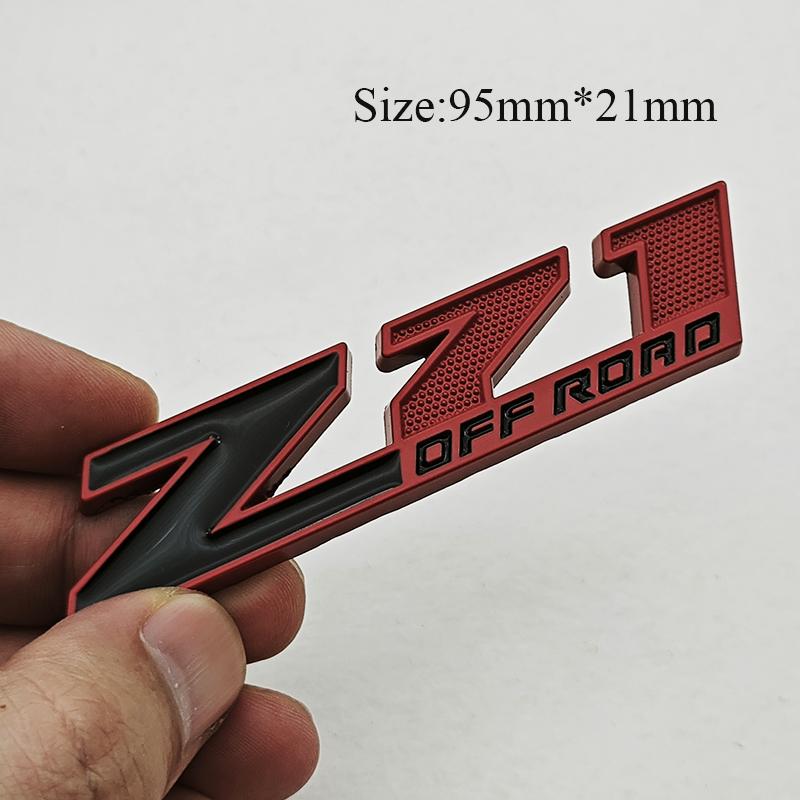 1pc Z71 Off Road Emblem Badge for Chevrolet Silverado GMC Sierra 1500 2500HD 3D Logo Fender Tailgate Decal Car Accessories