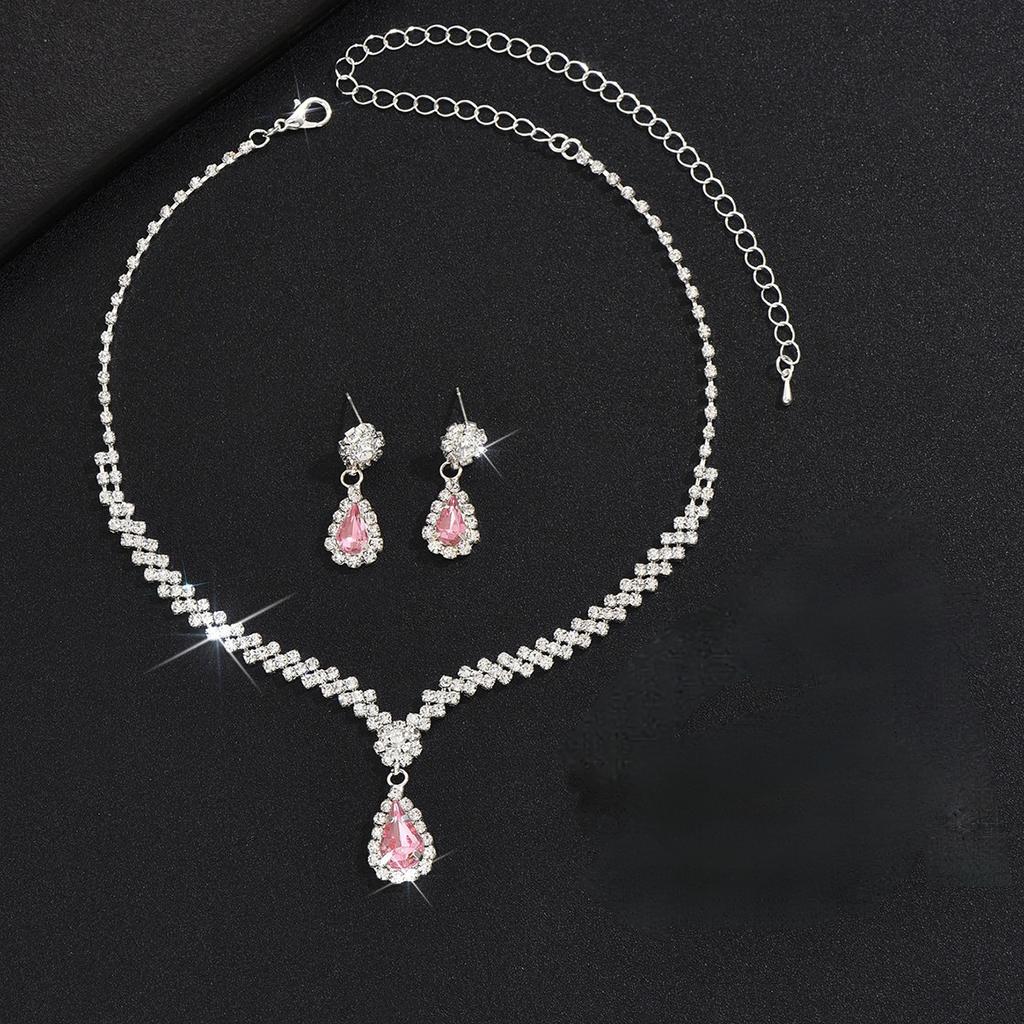 Комплект из трех предметов, серьги-подвески с бриллиантами, браслеты, серьги, комплект ожерелий, свадебные украшения.