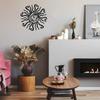 1pc Riverside Designs Wacky Sun Metal Wall Art Steel Outdoor Decor Black Home DecorBedroom/Living Room/Home Decoration