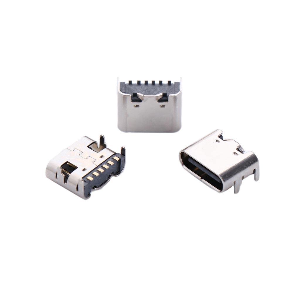 Pin Socket Connector USB 3.1 Type-C Female Female Connector Charging Socket Type C Socket Connector