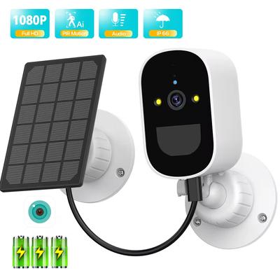 LS VISION WiFi IP-камера Солнечная панель Питание от аккумулятора Беспроводная наружная безопасность 1080P HD CCTV Видеонаблюдение PIR Обнаружение человека iCSee