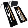 Bath&bath Crystal Tuner Tuning Fork Healing Set with Quartz Mallet, 528Hz, 4096Hz, Meditation, and Pouch (8-Piece Set)