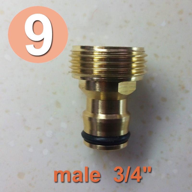 Rustresistant Brass Garden Pipe Connector With Quick Fit Fitting And Handy Switch Nozzle