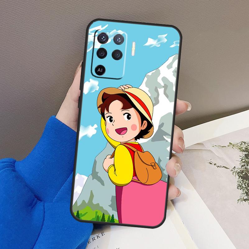 Мультяшный чехол для телефона Хайди для OPPO A54 A74 A94 A53S A1K A15 A16 A3S A5S A83 A91 A93 A5 A9 A53 A31 A52 A72