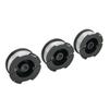 3 катушки с леской для триммеров Black+Decker A6485 GL280 GL301 GL425 GL430 GL545 GL555 GLC13 GLC2500 GLC2500L