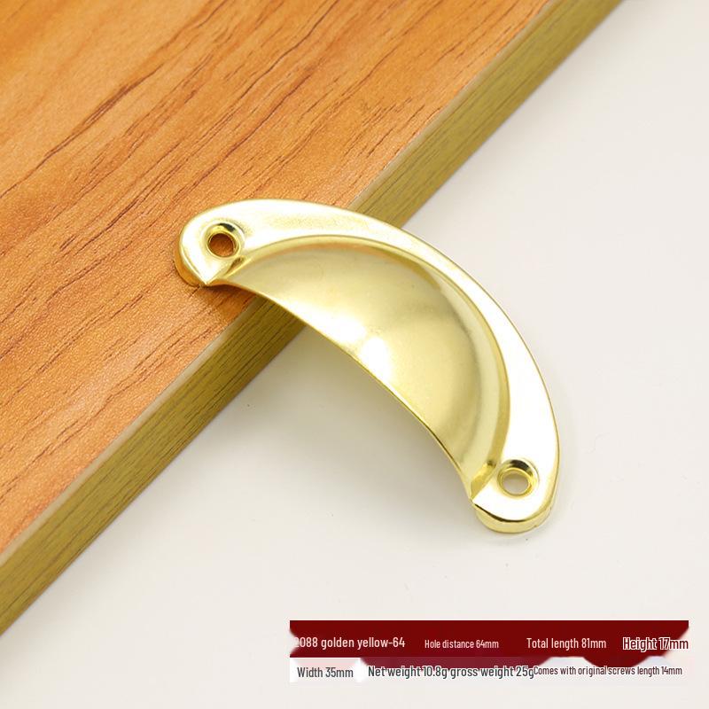 Antique Bronze Semi-Circular Handle for Cabinets: Punch-Free, Classic Design for Kitchen, Shoe, or Medicine Cabinets