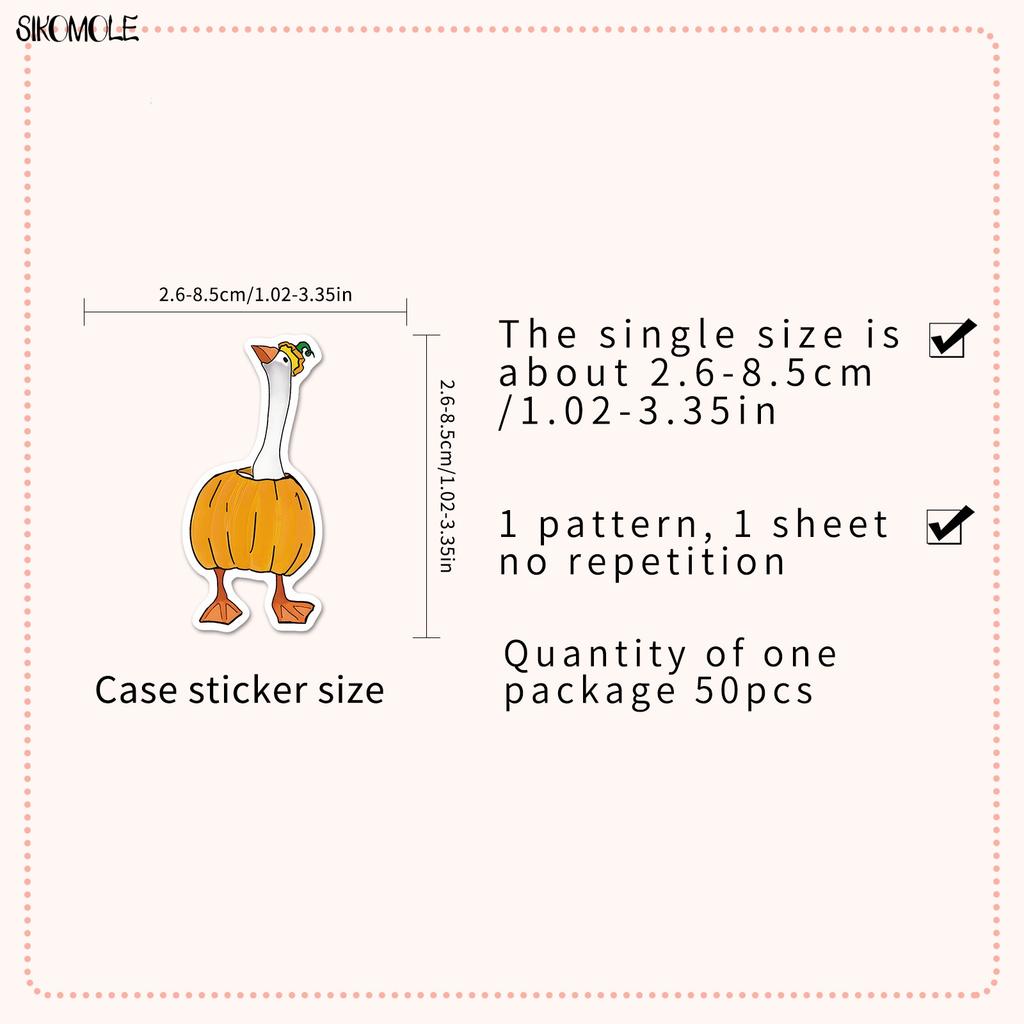 10 30 50Pcs Cute Cartoon Funny Goose Stickers Kawaii Animals Aesthetic Diy Toys Kid Travel Luggage Decal Graffiti Sticker Pack