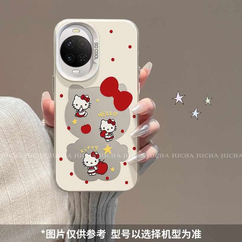 Подходит для чехла мобильного телефона Huawei nova15 новый высококачественный HUAWEInova15pro свободный красный бант Кот KT