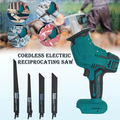 Беспроводная электрическая сабельная пила, многофункциональная портативная сабельная пила для резки дерева, уличная портативная лесозаготовительная пила, лобзик для дерева, металла