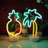 LED Table Lamp Cactus Vibrant Neon Lights Battery/USB  Bedroom Birthday Wedding Christmas Tree Party Decoration Gifts for Boys
