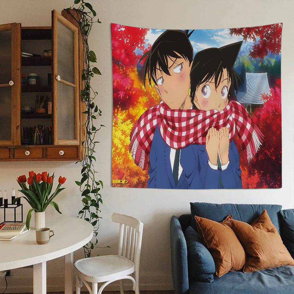 Mystery Detective CConan Cartoon Tapestry Art Science Fiction Room Home Decor Art Home Decor