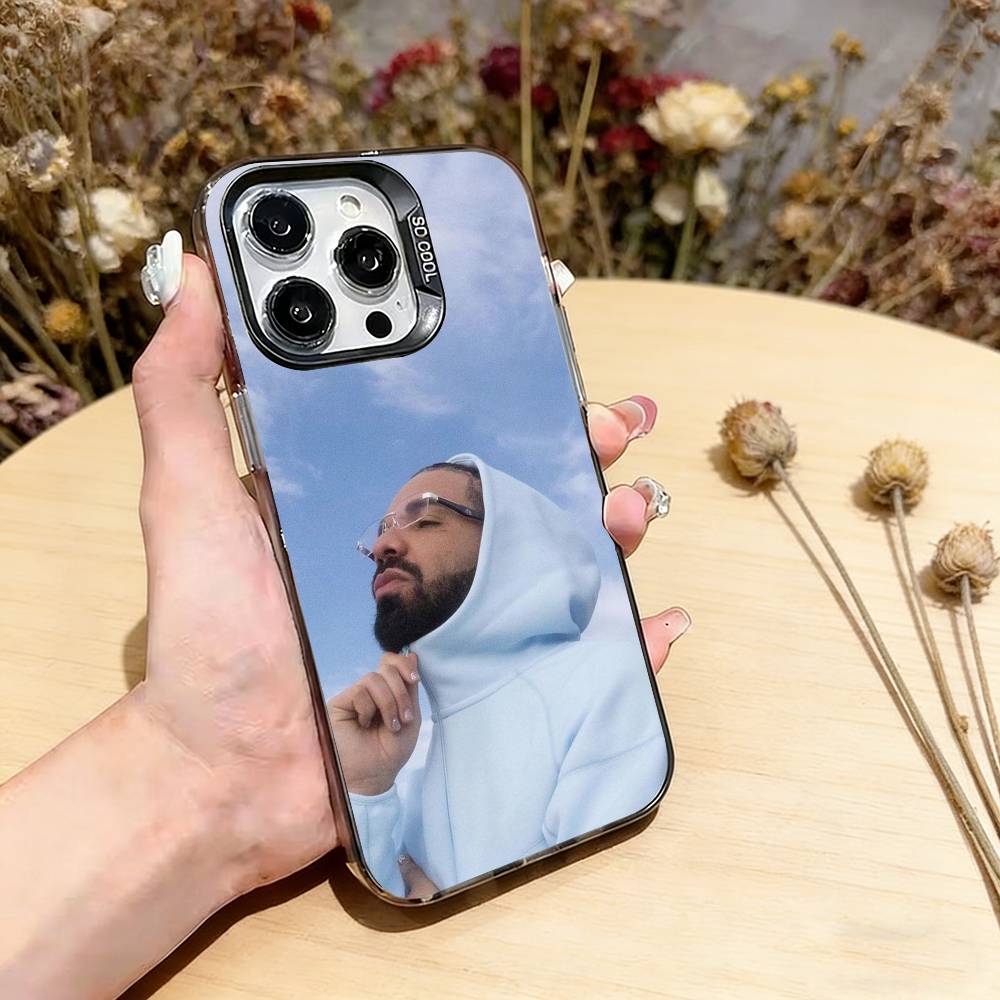 Чехол для телефона певца-рэпера D-Drake для iPhone 17,16,15,14,13,12,11 Plus,Pro Max,XS,Разноцветный Серебристо-Черный Чехол