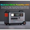 Oscal PowerMax 6000 Портативная электростанция 6000 Вт 3600 Втч LiFePO4 Расширяемый солнечный генератор с 4 розетками переменного тока
