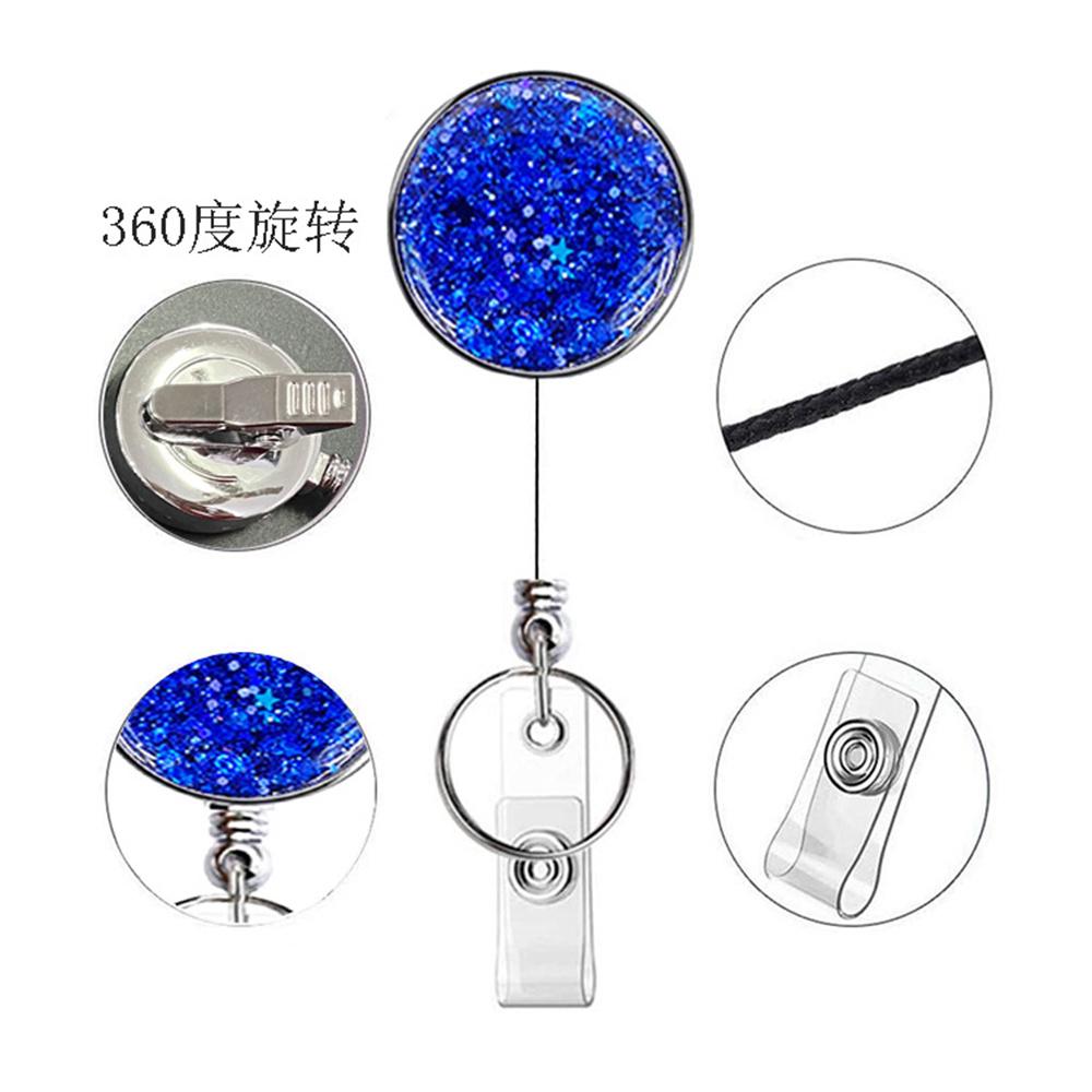 Clip Name Tag Holder Card Holder Clip Nurse Doctor ID Badge Holder Key Chain Retractable Badge