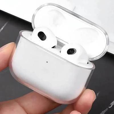 Прозрачный акриловый чехол для наушников для Airpods Pro 2 1 Прозрачный защитный чехол для ПК для наушников Apple AirPods 3 Аксессуары для наушников