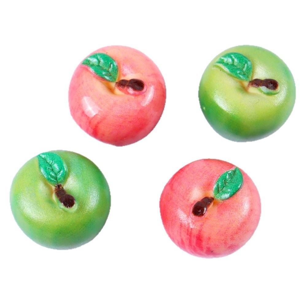 10pcs Mango Pear Miniature Food Toy Resin Home Decoration Item Cute 3D Fruit Model Dollhouse Craft
