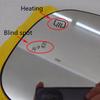 Replacement for Toyota Sienna 2014 2015 2016 2017 2018 2019 2020 Heated Blind Spot Warning Rear Mirror Glass with Light