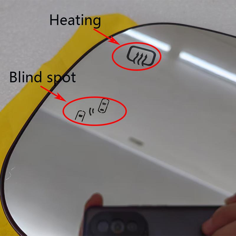Replacement for Toyota Sienna 2014 2015 2016 2017 2018 2019 2020 Heated Blind Spot Warning Rear Mirror Glass with Light
