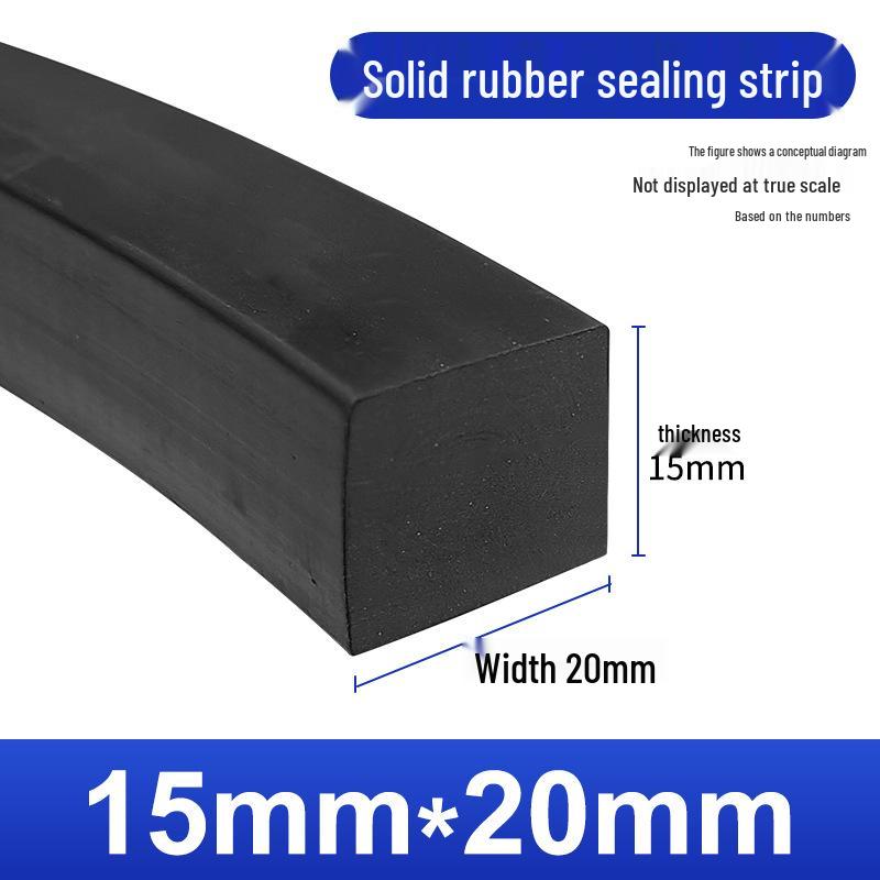 Nitrile Rubber Strip: Oil & Pressure-Resistant Shock Absorbing Glass Pad for Sealing & Joint Support