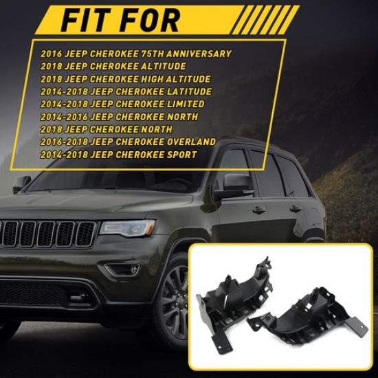 2 шт. Нижние кронштейны бампера передние левый правый для 2014-2018 Jeep Cherokee EOA