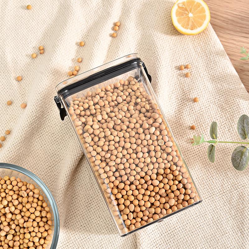 Кухонный ящик для хранения, герметичный контейнер для хранения продуктов, герметичный контейнер для хранения продуктов для кладовой с крышкой для муки, сахара и риса