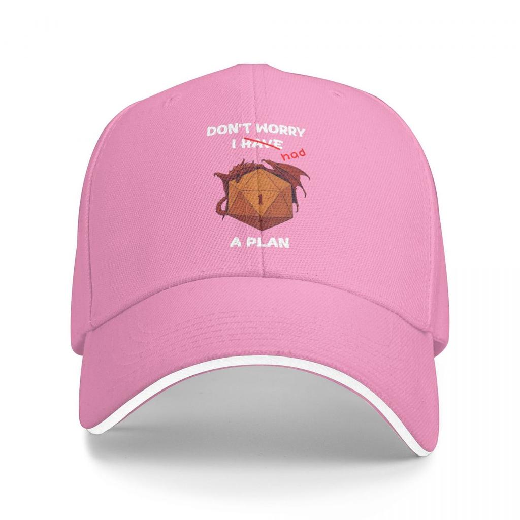 Baseball Caps Funny Dungeon Dragon I Have A Plan D20 Dice Role Playing Game Customized FeUnisex Unisex Sport Spring Caps