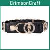 Trendy Drill Water Ultra Wide Belt With Elastic Waistband Crystal Embellishments