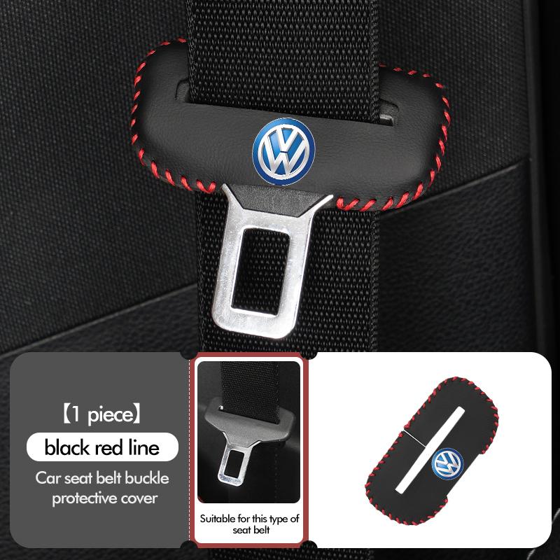 Valve Stems Caps Car Seat Belt Buckle Protector Scratch Resistant Accessories For Volkswagen VW Golf 4 5 6 7 Polo Jetta Sagitar zg2