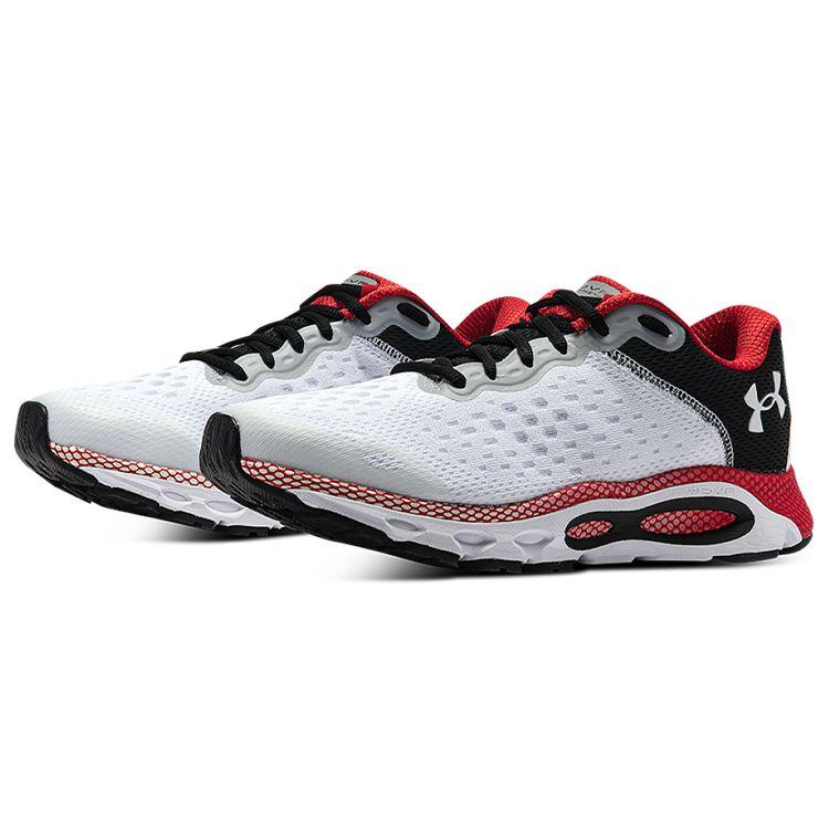 Under Armour Hovr Infinite 3 Удобные Стильные Тканевые Низкие Тренировочные Кроссовки для Бега Мужские кроссовки Белый Черный Красный 3025201-100