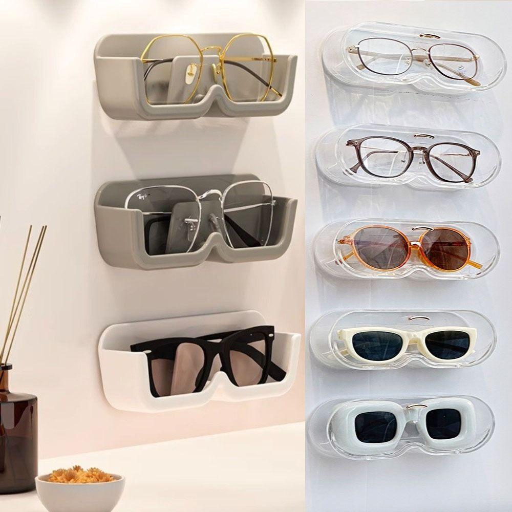 Настенный держатель для солнцезащитных очков, стеллаж для хранения очков без перфорации, настольная ванная комната, спальня