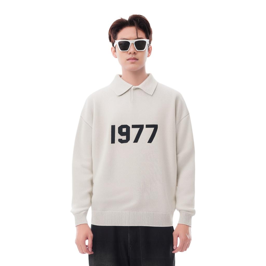 Fear of God Essentials SS22 1977 Henley Rugby Polo Shirt 'Wheat' Men's FOG-SS22-157