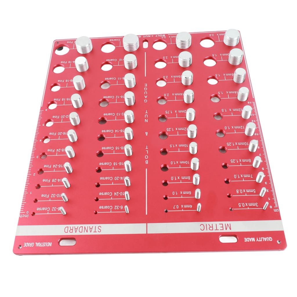 Шаблон для проверки резьбы гаек и болтов дюймовый метрический 44 размера Идентификатор калибра Шаблон Стандартная линейка