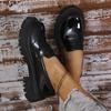 Fashion Large Size Loafers Women Platform Flats Spring New Designer Dress Elegant Shoes Walking Comfort Retro Single Shoes Zapatos Mujer
