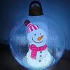 24 Inch Inflatable Christmas Ball Ornament Large Clear Blow Up Ball Christmas Decoration with Snowman Santa Tree Inside for Holiday Yard Lawn Decor