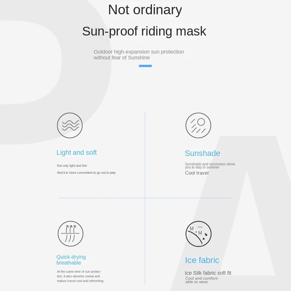 Bandana Cycling Balaclava Sun Protection Face Cover Hiking Scarves  Climbing Running Riding