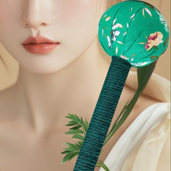 2Pcs Long Mugwort Lymphatic Drainage Massage Hammer for Effective Self-Massage Manual Back Massager for Muscle Pain Relief Full Body