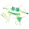 Sexy Women' Lingerie Set Sexy Straps Thong Lace Green