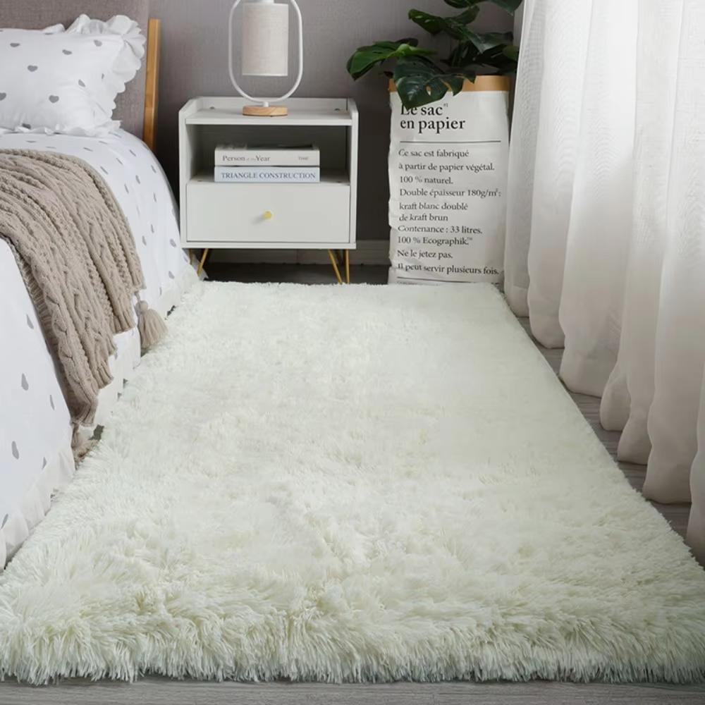 Velvet Area Rug, Living Room, Bedroom, Bedside Runner, Bay Window Rug, Floor Mat, Soft And Fluffy, Home Decor.