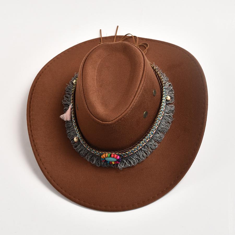 Новая искусственная замша в стиле вестерн, ковбойская шляпа для мужчин и женщин, джентльмен, ковбойская шляпа, джазовая шляпа, сомбреро, кепка-хомбре