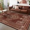 American Retro Living Room Carpet Geometric Classical Decoration Sofa Non-slip Rug Easy Clean Bedroom Cloakroom Soft Floor Mat