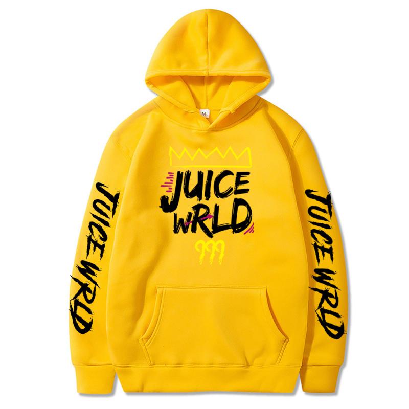 Толстовки Juice WRLD для мужчин и женщин, осенне-зимние толстовки с капюшоном в стиле Харадзюку, повседневные толстовки с капюшоном из флиса высокого качества