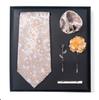 Галстук мужской Trend Net Color Striped Cashew Nut Tie 6-Piece Gift Box Square Scarf Clip Gallage Set