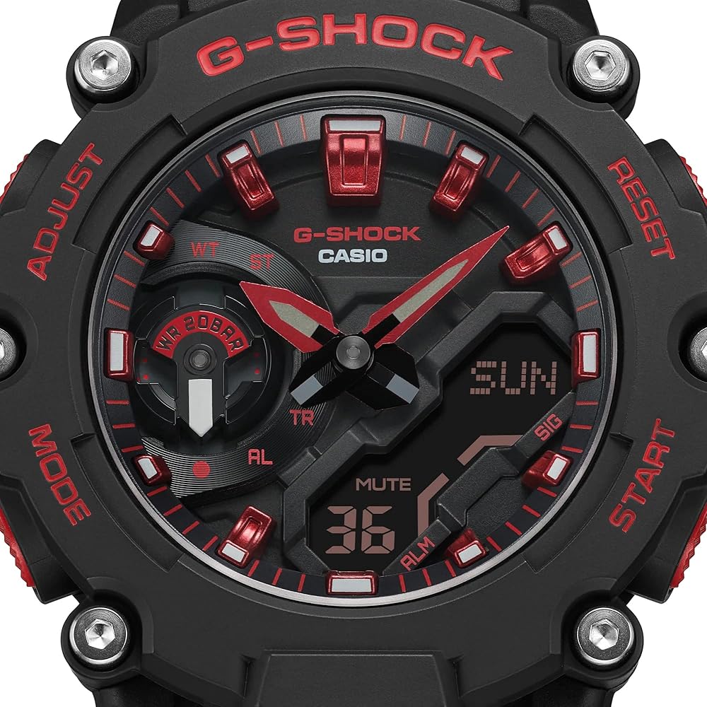 Casio G-Shock GA-2200BNR-1A Men's Watch Black Analog-Digital Waterproof Shock Resistant