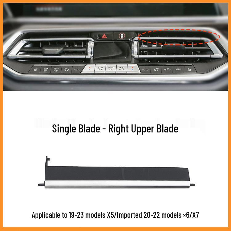 BMW X5/X6/X7 G05/G06/G07 Center Console Air Outlet Repair Kit - Silver Edge Style