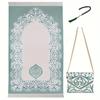 3PC Prayer Mat Portable Jacquard Pattern Prayer Mat Exquisite Storage Bag Party Multiple Options Available