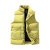 Men's Solid-color Casual Workwear Vest, Men's And Women's Zipper Stand-up Collar Thickened Warm Vest Jacket.