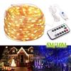 50/100/200 Светодиодные гирлянды из медной проволоки USB-плагин Fairy Lights с дистанционным управлением 8 режимов освещения Домашнее украшение