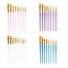 10 шт. Деревянная ручка Кисти для рисования Акварель Акрил Детские портативные кисти для рисования Начинающие Аксессуары Художники