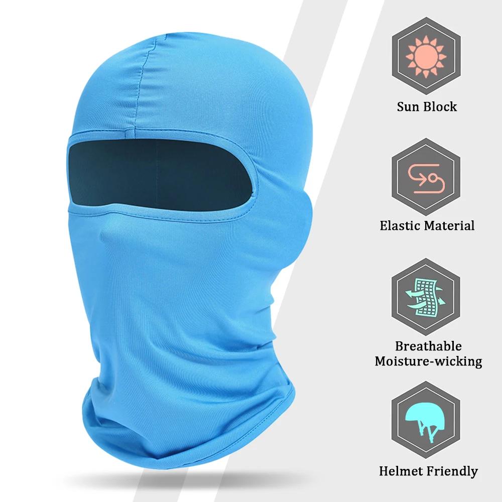 Summer Balaclava Biking Caps Sport Full Face Cover Bicycle Motorcycle Sunscreen Wind Resistant Dust Resistant Tactical Hiking Neck Gaiter
